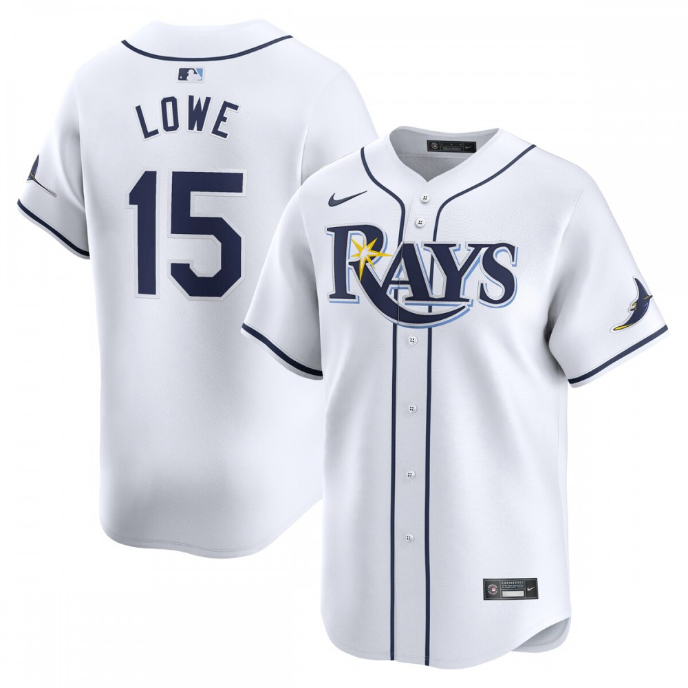 Josh Lowe Tampa Bay Rays Home Limited Player Jersey - White-Pro Kit Vault | Brand New 26/27 Sports Jerseys